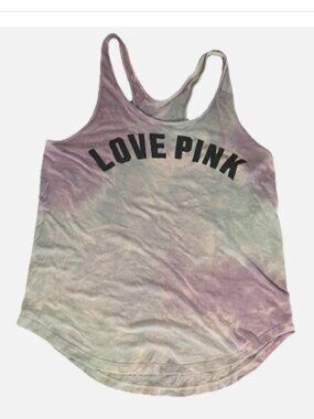 PINK Victoria’s Secret Tie Dye Tank Top Pastel Purple Blue Women’s M